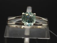 Серебряное кольцо с натуральным бериллом - 189