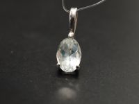 Серебряная подвеска с бериллом - 123