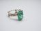 Серебряное кольцо с Уральским изумрудом 6.97 карат - 60