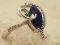 Серебряное кольцо с корундом-475
