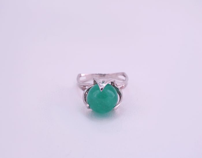 Серебряное кольцо 925 пробы с натуральным бериллом 9.0 карат - 79