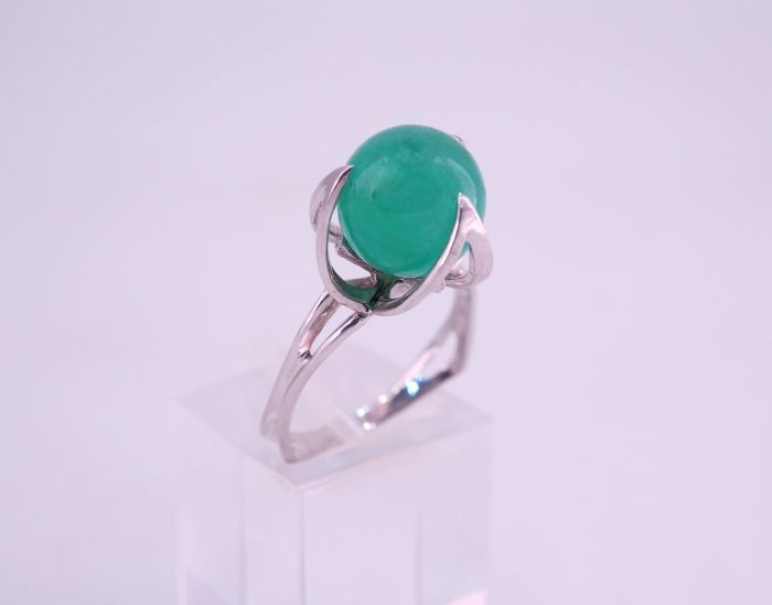 Серебряное кольцо 925 пробы с натуральным бериллом 9.0 карат - 79