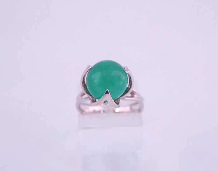 Серебряное кольцо 925 пробы с натуральным бериллом 9.0 карат - 79