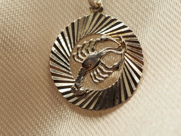 Серебряная подвеска Знаки Зодиака Рак из серебра 925-616