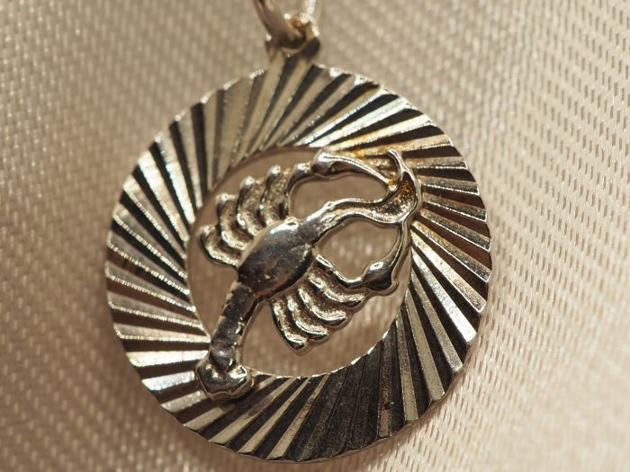 Серебряная подвеска Знаки Зодиака Рак из серебра 925-616